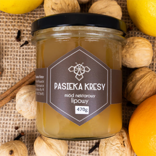 Miód nektarowy lipowy 470g