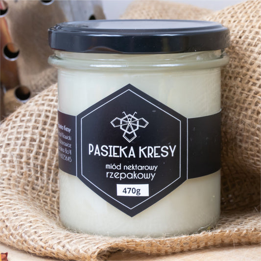 Miód nektarowy rzepakowy 470g